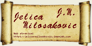 Jelica Milošaković vizit kartica